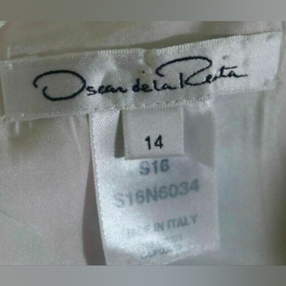 *$3,000 NEW OSCAR DE LA RENTA ADORABLE AZALEA FLORAL SILK RUNWAY DRESS US 12 - Picture 7 of 9